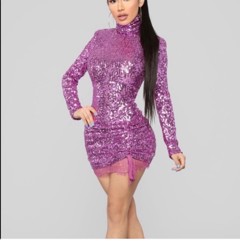 Pink fashion nova dress